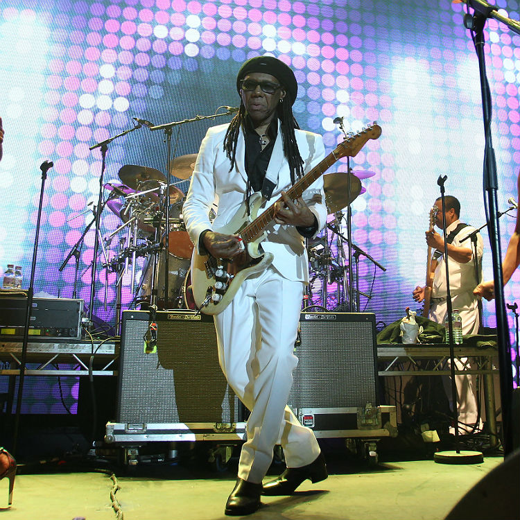 Eight photos of Chic playing at London Roundhouse